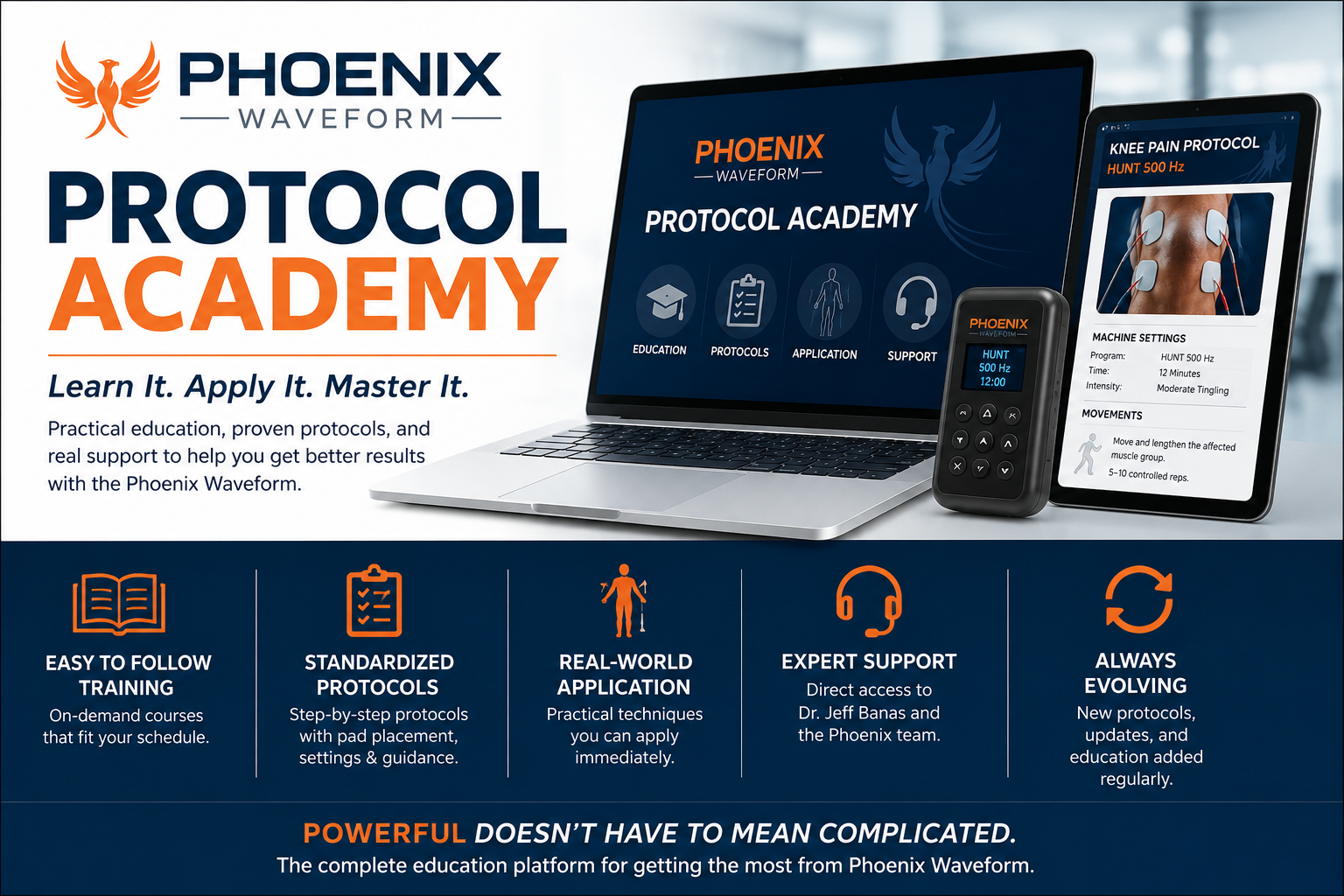 DC current direct current therapy, Neubie, DX 500, ARPwave, Phoenix Waveform